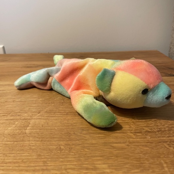 Ty Beanie Babies Sammy Multicoloured Bear 1998 – New Tag Protector VINTAGE - Picture 9 of 10